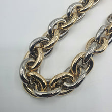 Carica l&#39;immagine nel visualizzatore di Gallery, Catena lunga bicolore, dorata e rodiata