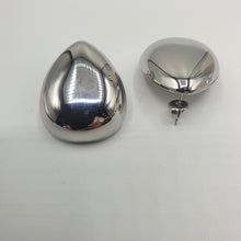 Carica l&#39;immagine nel visualizzatore di Gallery, Orecchini in acciaio rodiato a forma di goccia