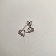 Carica l&#39;immagine nel visualizzatore di Gallery, Coppia orecchini in argento a cuore