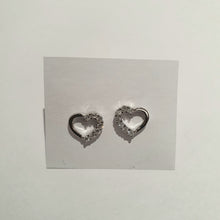 Carica l&#39;immagine nel visualizzatore di Gallery, Coppia orecchini in argento a cuore