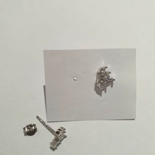 Carica l&#39;immagine nel visualizzatore di Gallery, Orecchini coppia a lobo con zirconi a navette