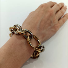 Carica l&#39;immagine nel visualizzatore di Gallery, Bracciale a catena rodiata e placcata oro