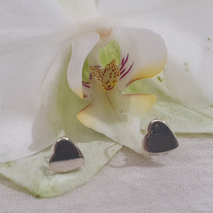 Hyacinth -  Orecchini in argento a lobo a cuore