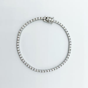 Rose - Bracciale in argento con zirconi montatura griffe modello tennis