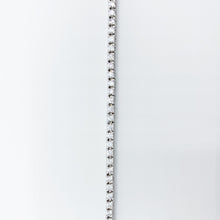 Carica l&#39;immagine nel visualizzatore di Gallery, Rose - Bracciale in argento con zirconi montatura griffe modello tennis